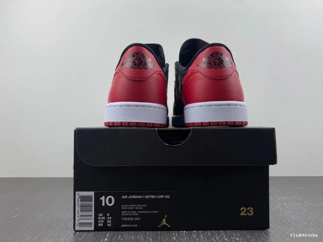 Air Retro 1 Bred Jordan 705329-001 Low 0716
